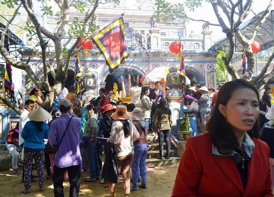 Chùa Bà - nơi diễn ra lễ hội đô thị Nước Mặn.