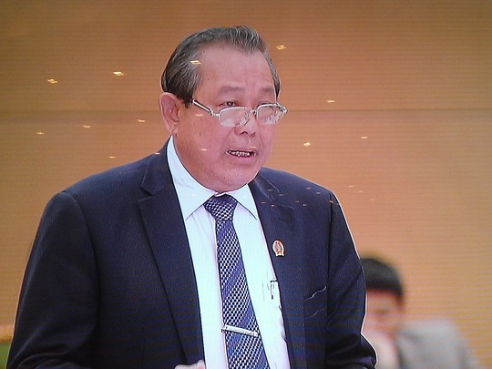 Chánh án TAND tối cao Trương Hòa Bình trả lời chất vấn về tình hình oan sai sáng 13-3