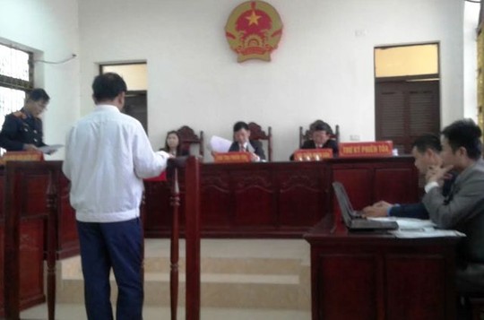 
Phiên sơ thẩm được TAND huyện Hậu Lộc xử kín
