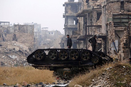 TP Aleppo hiện nằm trong tay quân đội Syria. Ảnh: REUTERS