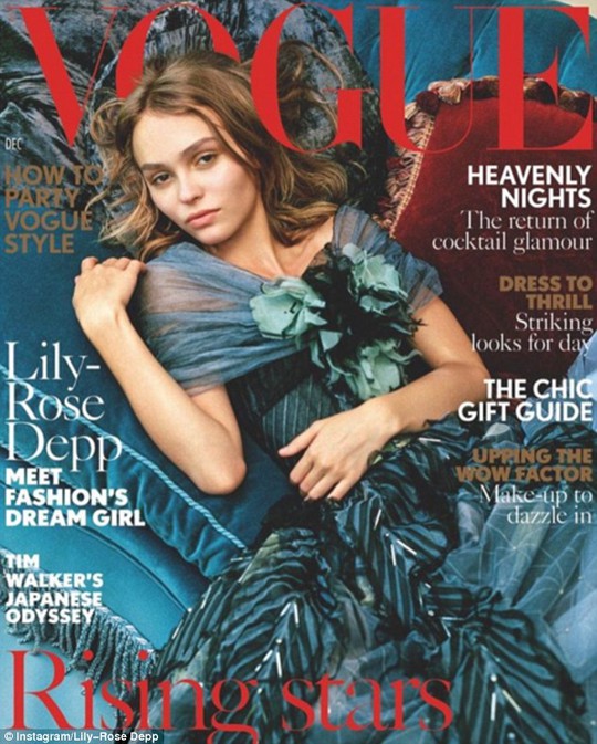 Con gái Johnny Depp duyên dáng trên bìa tạp chí thời trang
