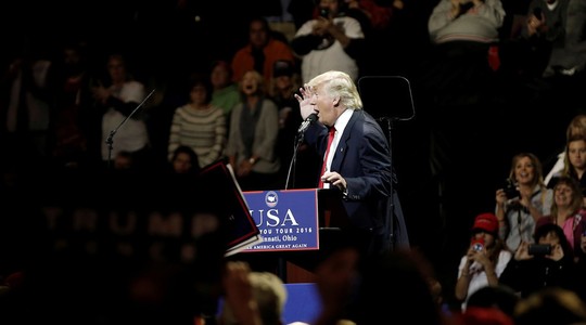 
Ông Trump phát biểu tại TP Cincinnati, bang Ohio hôm 1-12. Ảnh: Reuters
