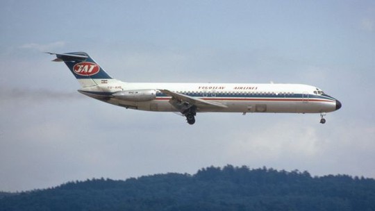 Máy bay DC-9 của Hãng hàng không Yugoslav. Ảnh: CC CLIPPERARCTIC