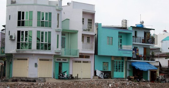 
Những căn nhà phố mini, siêu mỏng, siêu nhỏ tại Sài Gòn. Ảnh: Vũ Lê
