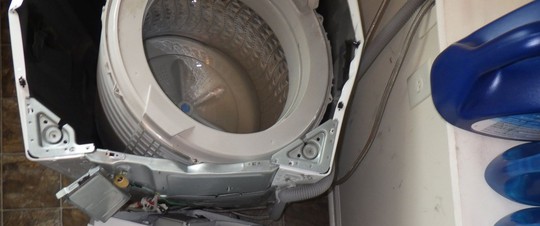
Samsung đang bị kiện vì sự cố máy giặt phát nổ. Ảnh: ABC News
