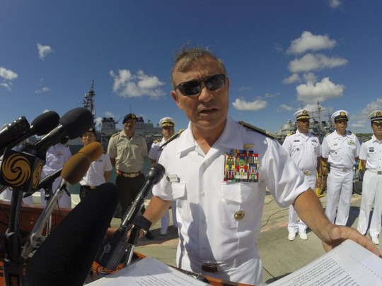 
Đô đốc Harry Harris, Tư lệnh Hạm đội Thái Bình Dương của Mỹ. Ảnh: Reuters
