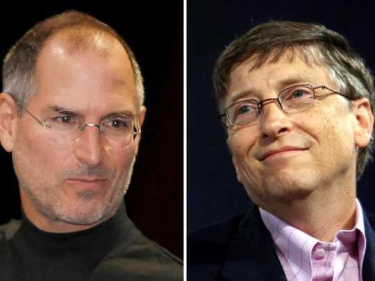 
Tỉ phú Bill Gates và nhà sáng lập Apple Steve Jobs có hướng đi khác nhau trong những ngày đầu
