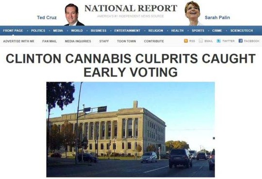 Một bản tin về bầu cử Mỹ trên trang National ReportẢnh: BBC