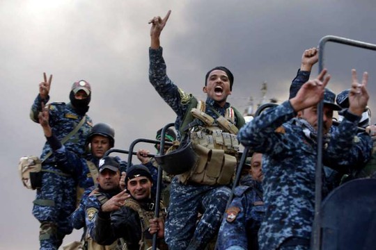
Lực lượng Iraq trên đường tiến đến Mosul. Ảnh: REUTERS
