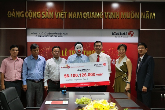 
Người thứ tư trúng giải Jackpot đã nhận thưởng vào ngày 25-11.
