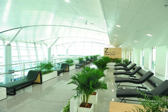 Một góc nhà ga quốc tế vừa được mở rộng sân bay Tân Sơn Nhất