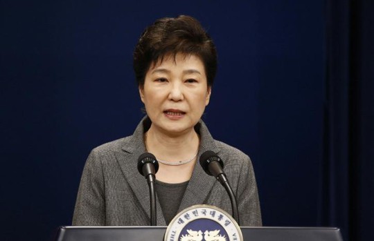 
Tổng thống Park Geun-hye phát biểu hôm 29-11. Ảnh: Reuters
