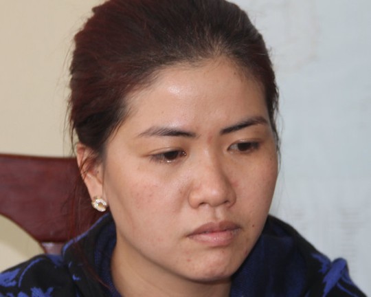 
Nguyễn Thị Thùy Trang lúc mới bị bắt
