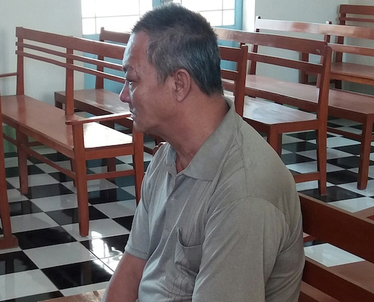 Bị cáo Trần Văn Vũ tại toà. Ảnh: N.Hồng