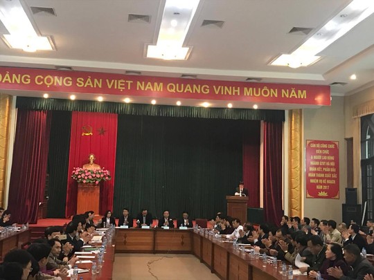 
Buổi đối thoại tại trụ sở Sở GTVT Hà Nội không còn một chỗ trống - Ảnh: Văn Duẩn
