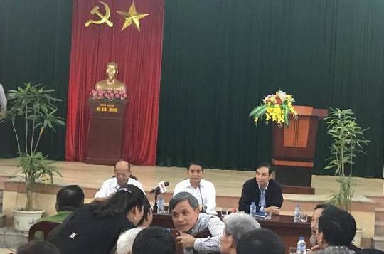 Chủ tịch Hà Nội Nguyễn Đức Chung đối thoại với người dân Đồng Tâm