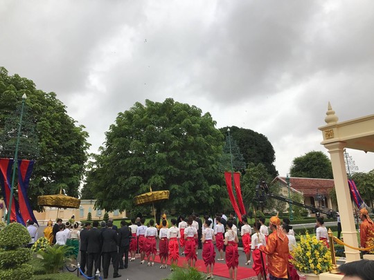 Trang trọng lễ đón Tổng Bí thư tại Hoàng cung Campuchia - Ảnh 15.