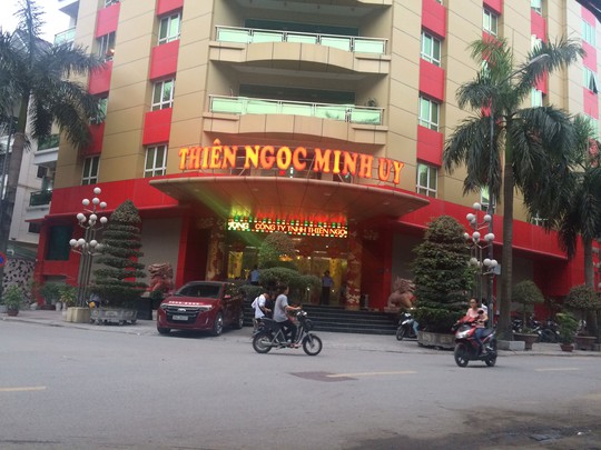 Chiều 25-4, hoạt động của Công ty TNHH Thiên Ngọc Minh Uy vẫn diễn ra bình thường Ảnh: THÙY DƯƠNG