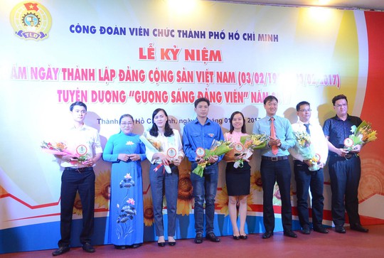 Các đảng viên tiêu biểu được Công đoàn Viên chức TP HCM tuyên dương