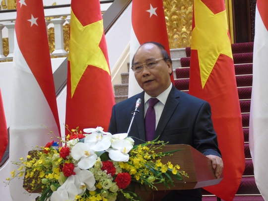 Thủ tướng Nguyễn Xuân Phúc phát biểu