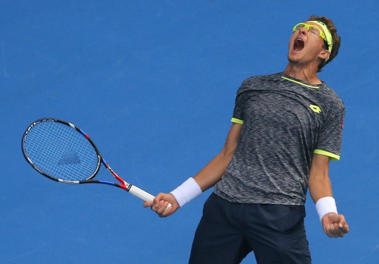 
Istomin sau chiến thắng gây sốc trước Djokovic, tạo bước ngoặt lớn trong cuộc đua đến chức vô địch đơn nam Ảnh: REUTERS
