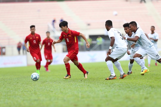 Thắng đậm Timor Leste, U22 Việt Nam dẫn đầu bảng B - Ảnh 8.