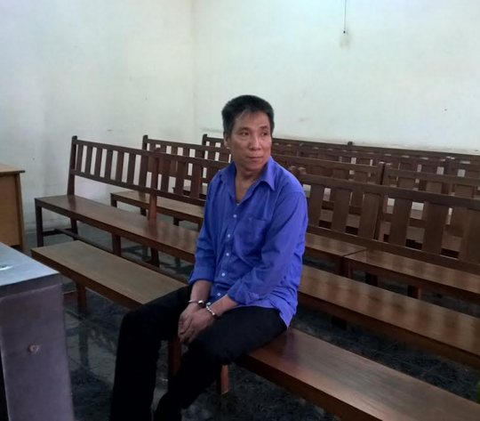 
Bị cáo Châu Văn Việt tại phiên tòa
