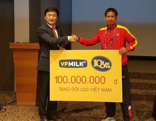 VPMilk tặng U20 Việt Nam 100 triệu sát thềm World Cup - Ảnh 1.