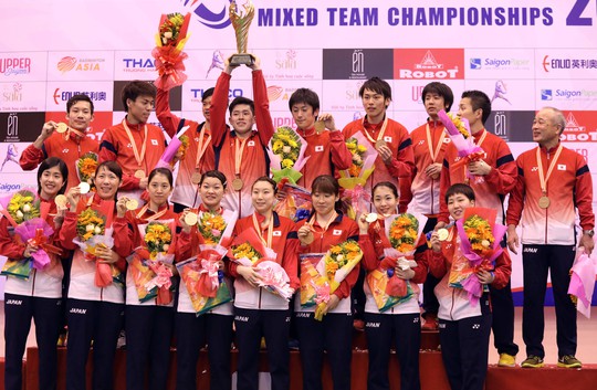 Đội tuyển cầu lông Nhật Bản xứng đáng giành ngôi vô địch đồng đội châu Á