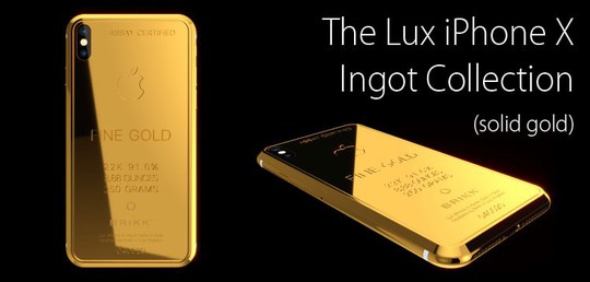 Phát sốt với iPhone X mạ vàng giá 1,5 tỉ vừa lộ diện - Ảnh 1.