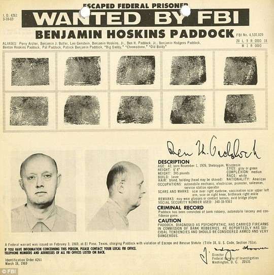 
Cha của nghi phạm nằm trong danh sách 10 tội phạm bị truy nã gắt gao nhất của FBI. Ảnh: FBI
