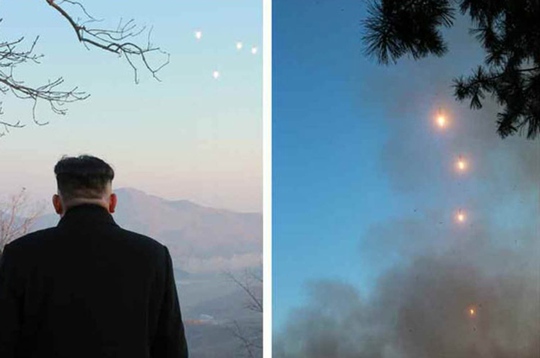 
Nhà lãnh đạo Triều Tiên Kim Jong-un giám sát vụ phóng tên lửa. Ảnh: RODONG SINMUN

