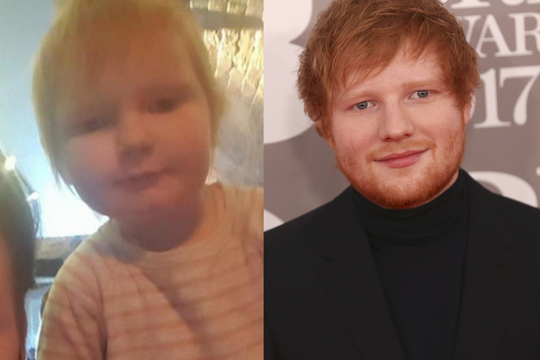 Ed Sheeran và bé Isla giống hệt nhau