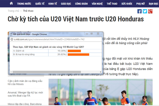 VCK World Cup U20: 62% bạn đọc đoán U20 VN bị loại - Ảnh 2.
