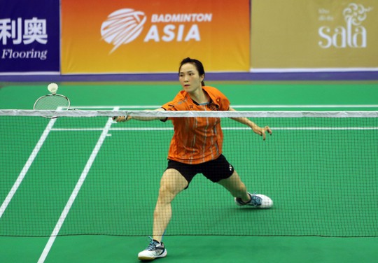 Thi đấu đầy nỗ lực nhưng Vũ Thị Trang vẫn thua đối thủ Thái Lan 0-2Ảnh: Quang Liêm