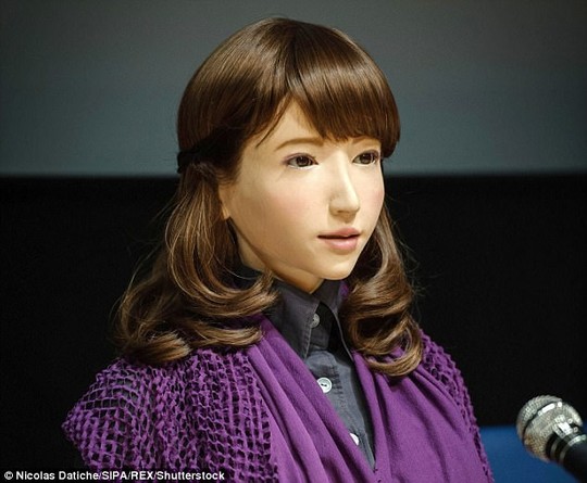 Cận cảnh robot phát thanh viên truyền hình xinh đẹp Nhật Bản - Ảnh 3.