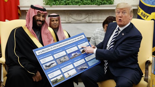 Ông Trump: Ngừng bán vũ khí cho Ả Rập Saudi là tự trừng phạt - Ảnh 1.