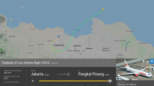 Máy bay Lion Air xin hạ cánh khẩn cấp trước khi rơi xuống biển - Ảnh 1.