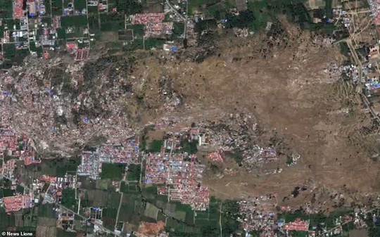 Sóng thần Indonesia: Cận cảnh đất hóa lỏng nhấn chìm cả làng - Ảnh 4.