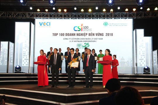 C.P. Việt Nam được vinh danh doanh nghiệp phát triển bền vững Việt Nam 2018 - Ảnh 1.