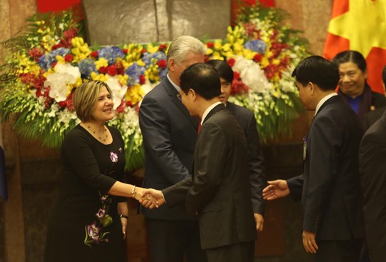 Cận cảnh Tổng Bí thư, Chủ tịch nước Nguyễn Phú Trọng đón Chủ tịch Cuba - Ảnh 19.