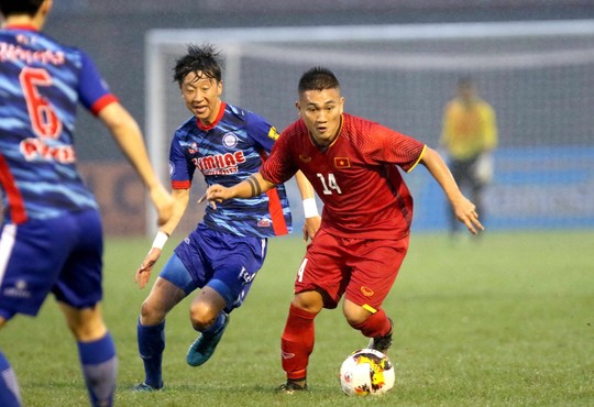 Việt Nam thắng đậm Gimhae CFC, vào chung kết U21 quốc tế 2018 - Ảnh 1.