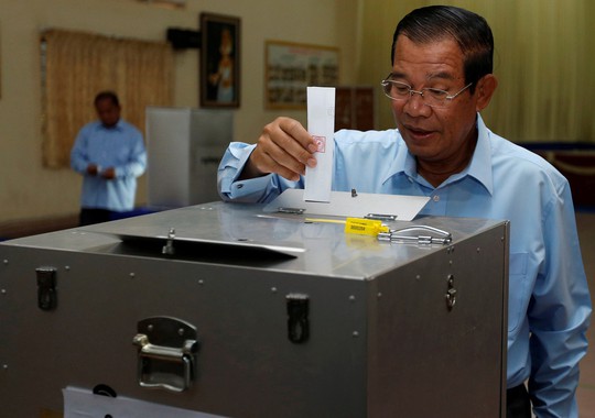 Campuchia bầu cử thượng viện - Ảnh 1.