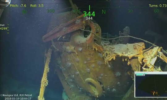 Tìm thấy tàu chiến Mỹ bị Nhật Bản đánh chìm trong Thế chiến II - Ảnh 3.