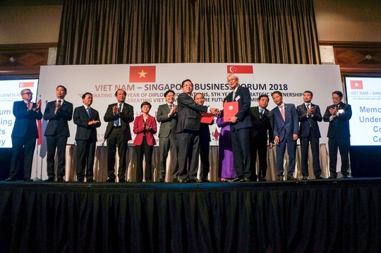 C.T Group ký nhiều thỏa thuận tại Diễn đàn Doanh nghiệp Việt Nam - Singapore - Ảnh 1.