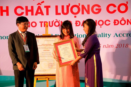 Trường Đại học Đông Á đạt chuẩn kiểm định chất lượng giáo dục - Ảnh 1.