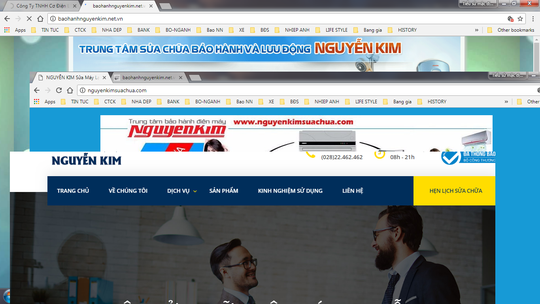 Hàng loạt website giả mạo siêu thị điện máy lừa khách hàng - Ảnh 1. Hàng loạt website giả mạo siêu thị điện máy lừa khách hàng - Ảnh 1.