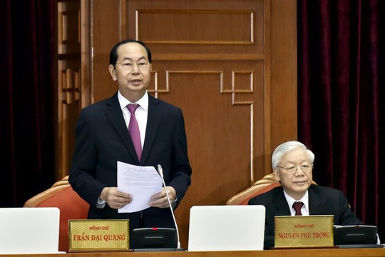 Chủ tịch nước Trần Đại Quang điều hành ngày làm việc đầu tiên Hội nghị Trung ương 7 - Ảnh 1.