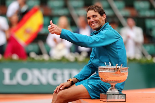 Thắng trắng chung kết, Nadal lần thứ 11 lên ngôi vương Roland Garros - Ảnh 6. Thắng trắng chung kết, Nadal lần thứ 11 lên ngôi vương Roland Garros - Ảnh 6.