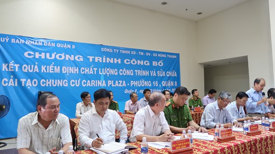 Đang công kèo nhà cái trực tuyến chung cư Carina - Ảnh 1.